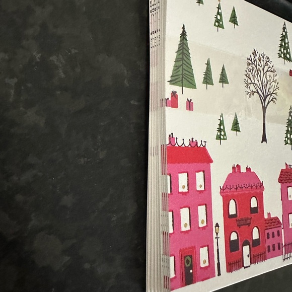 Kate Spade Holiday Village Holiday Card Set - Picture 5 of 6